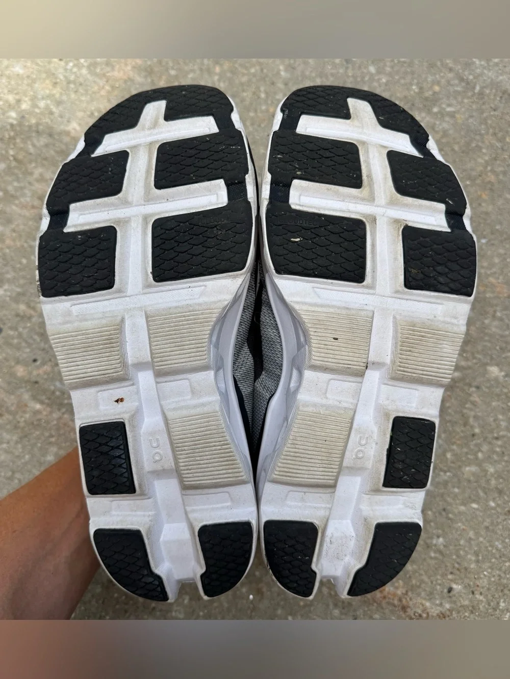 On Running Cloud Monster Shoes Women 11 Athletic Black White Active Sneaker